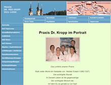 Tablet Screenshot of praxis-dr-kropp.de